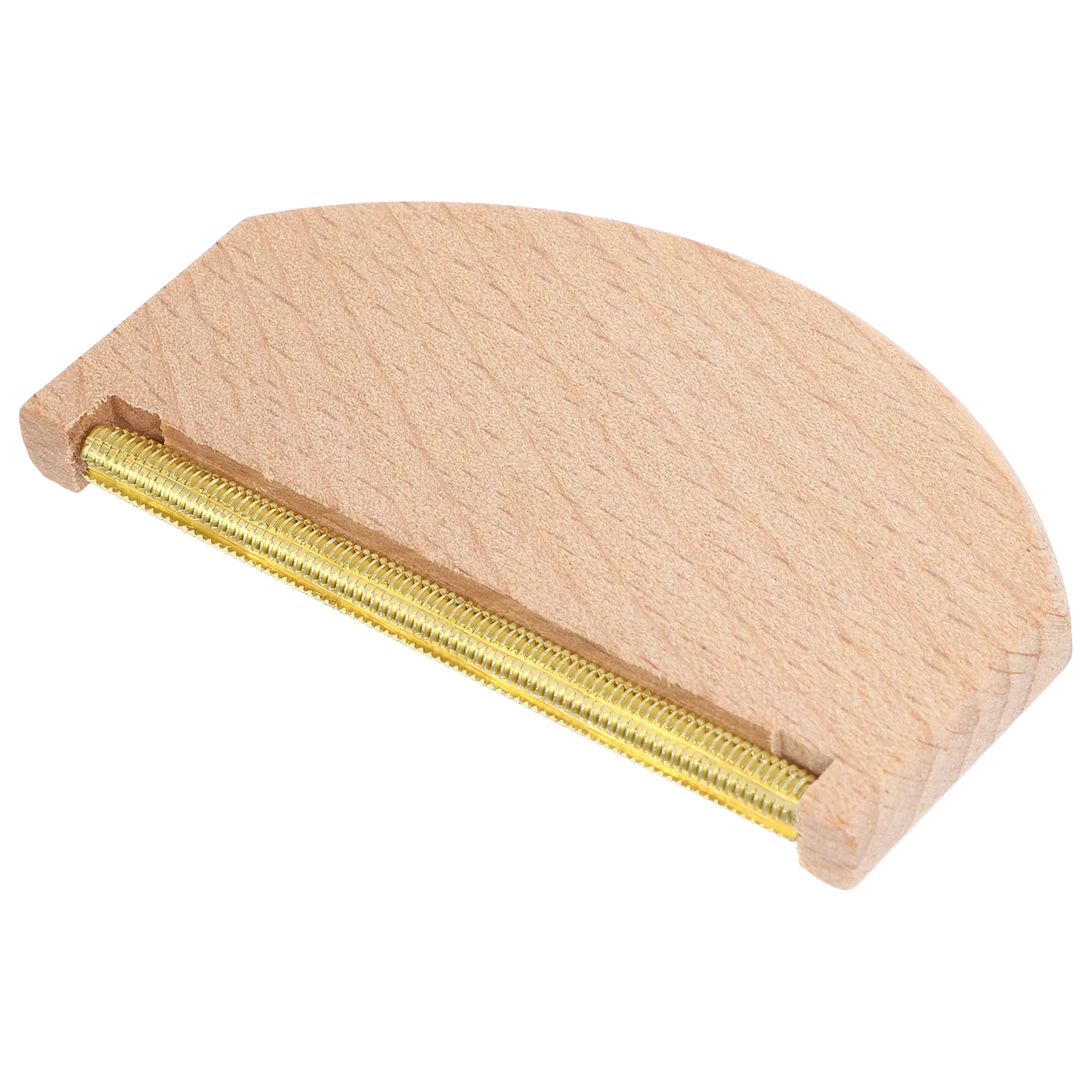 Portable Wool Defuzzer Cashmere Sweater Comb Knitwear Depiller Fabric Lint Remover Brush With Wooden Handle Copper Strip For