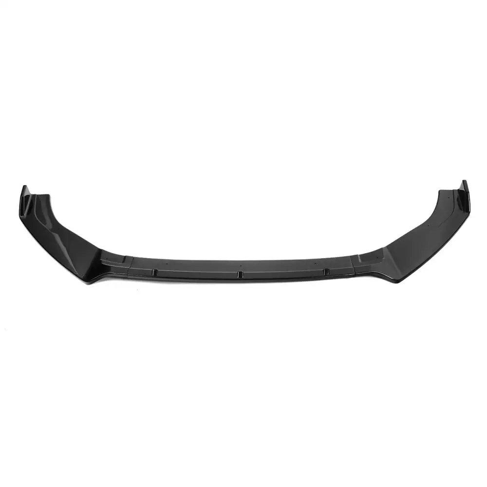 3Pcs Front Bumper Lip Spoiler Splitter Gloss Black Volkswagen Golf MK7 MK7.5 GTI R R-line GTD 2014 -