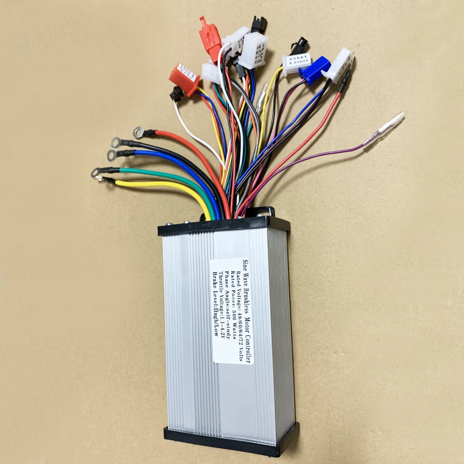 350W/450W/500W/800W three-mode sine wave controller 48V/52V/64V e-bike brushless