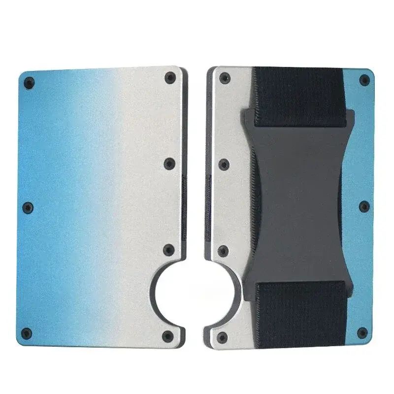Forged Carbon Fiber Minimalist Slim Smart Wallets for Men Cashback Credit Card Holder Luxury Aluminium Wallet Rfid Money Clip - Image 8