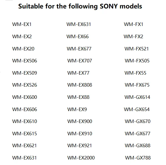 5.5x2.1x4.5mm Pinch Roller Rubber Ring Cover cassette tape belts audio accessories recorder tape accessories recorder tape drive accessories For Sony Walkman WM-FX WM-EX WM-GX Series Tape Drives Cassette Deck Audio Pressure