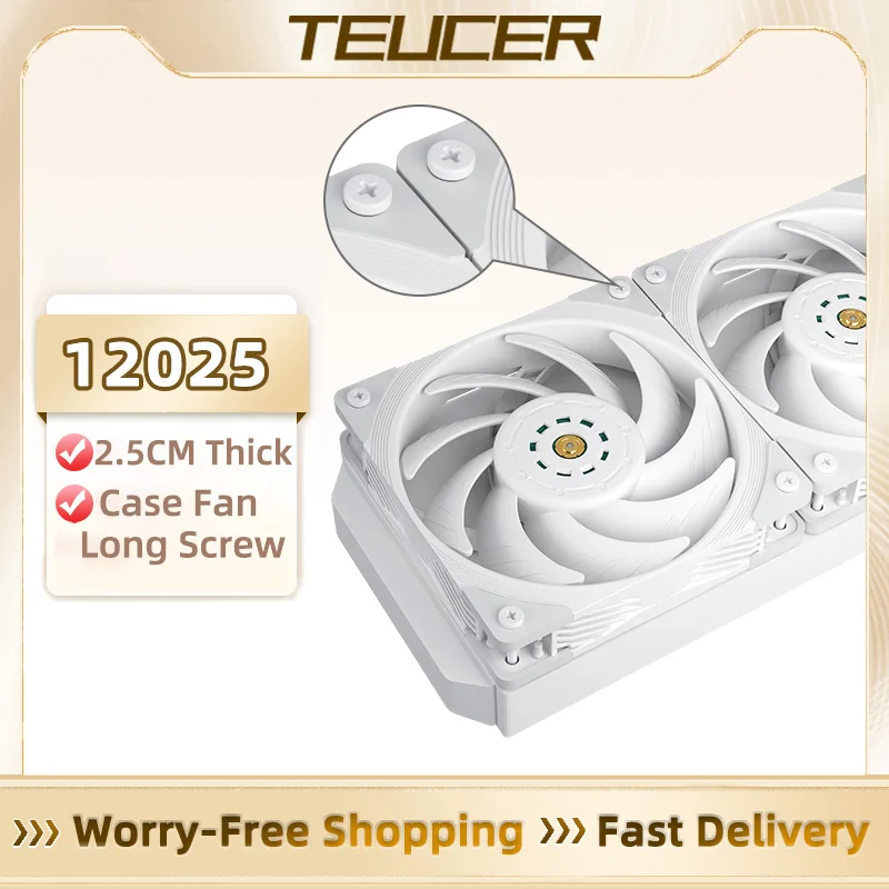 TEUCER 10PCS PC 케이스 팬 나사 키트 라디에이터 물 냉각 팬 길어진 필립스 플랫 마운트 나사 DIY 컴퓨터 액세서리