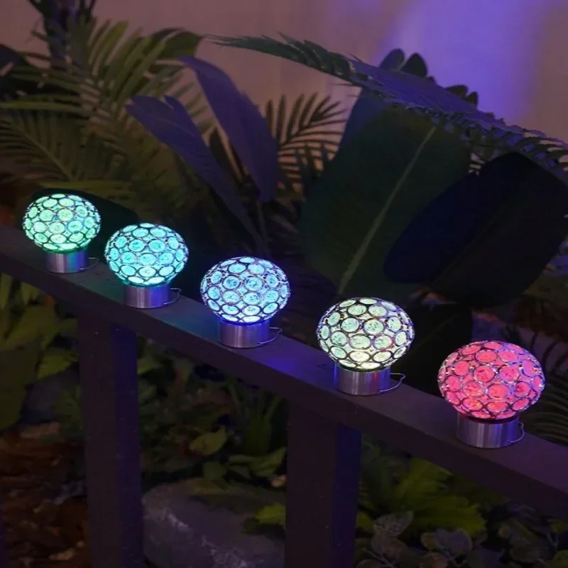 1pc LED Outdoor Solar Lights Garden Light Chandelier Hanging Lamp Waterpoof Hollow Garden Decoration Flame Lamp Solar Lantern Or