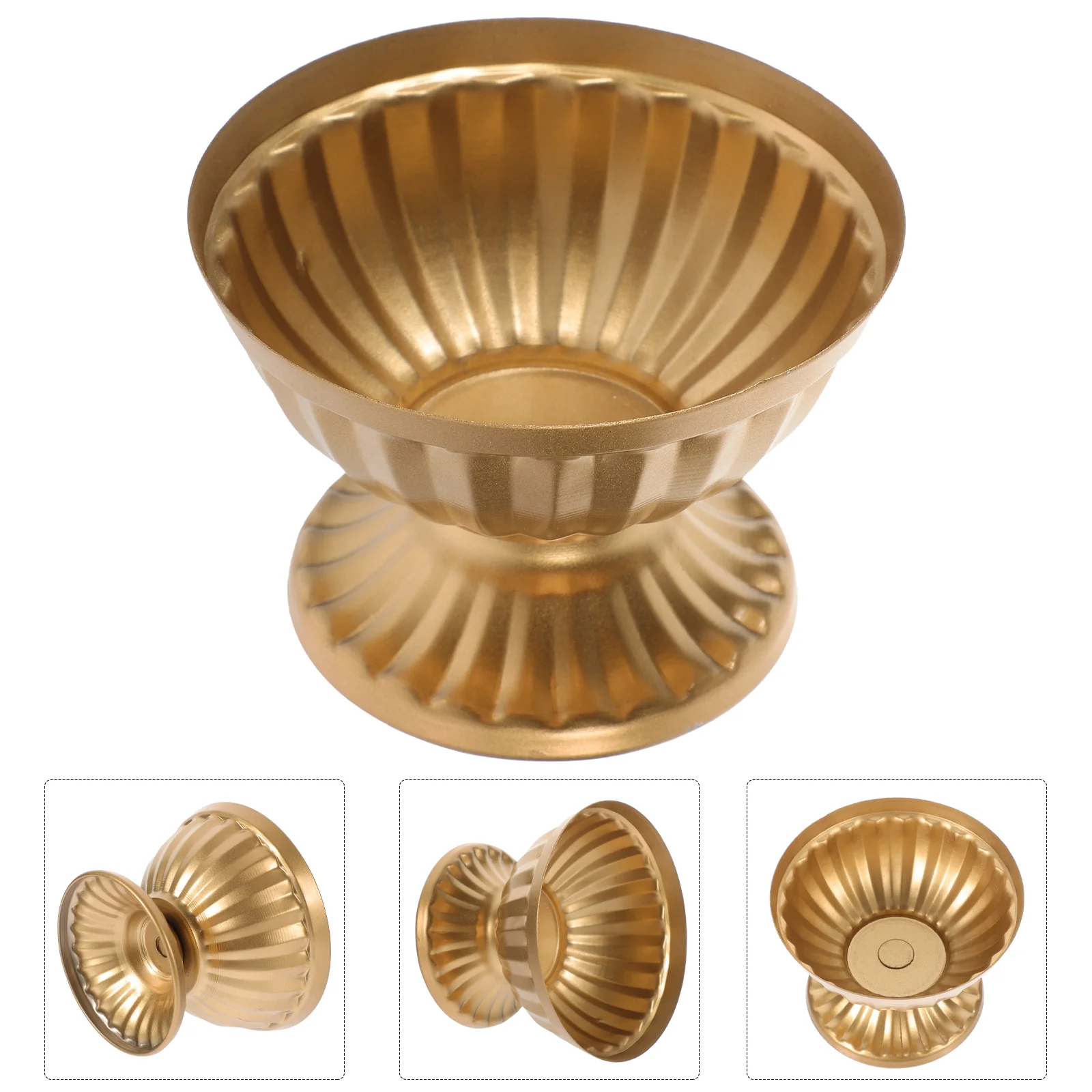 

European Style Flower Pot Pillar Plant Containers The Office Ornament Vintage Metal Vase