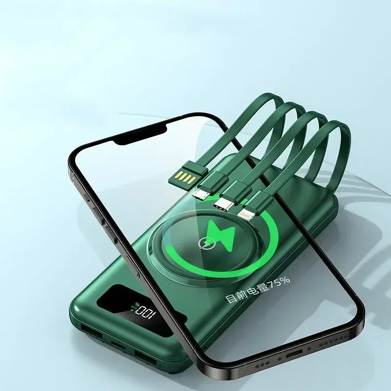 Wireless Power Bank with Large Capacity of 200000 MAh, Fast Charging Apple Android Universal Built-in Cable Mobile Power Supply 7 Sb5eb2933a32d4d65910f5a9f581f6131N