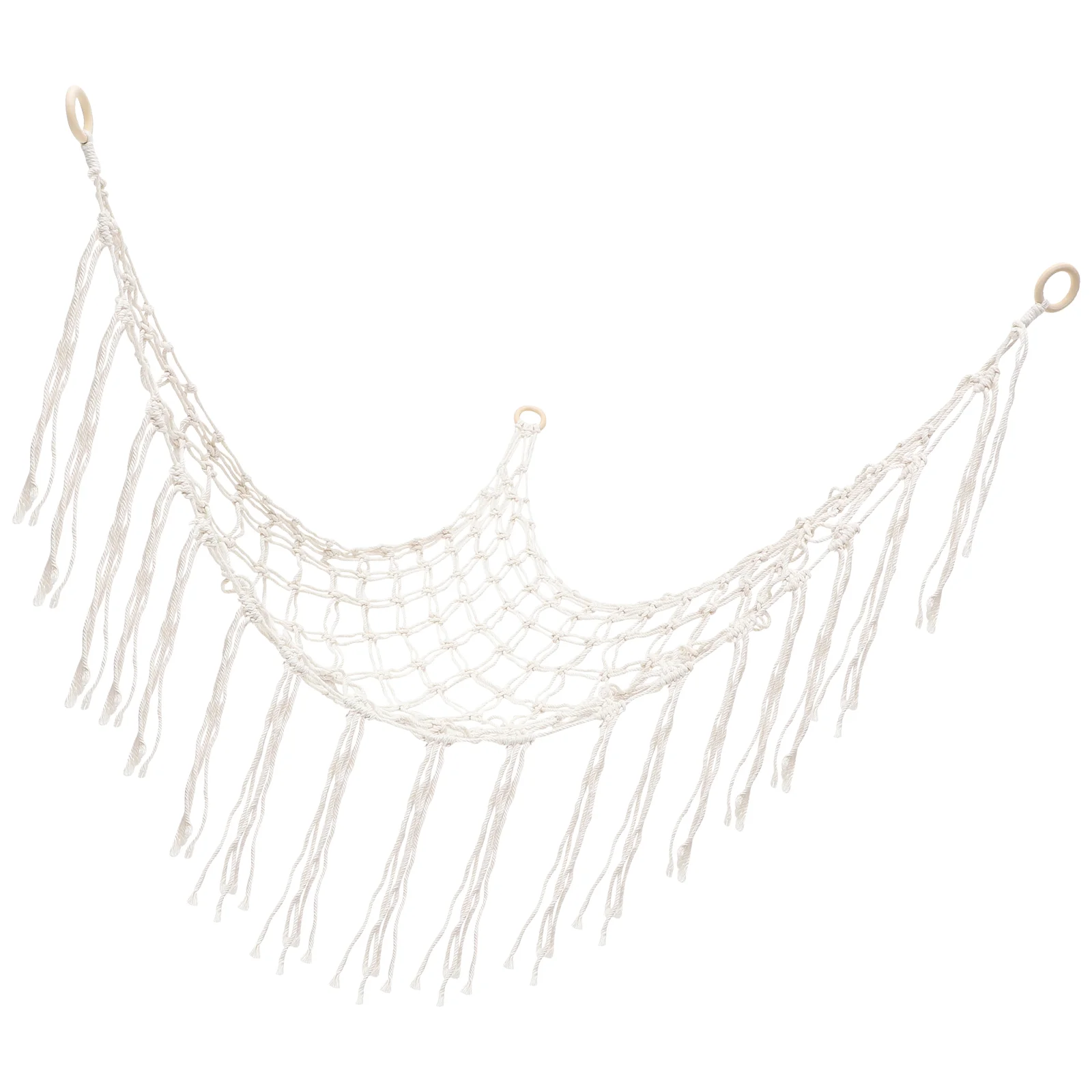 

Stuff Animal Organizer Storage Swing Hammock Plush Figure Toys Tassel Netting Macrame