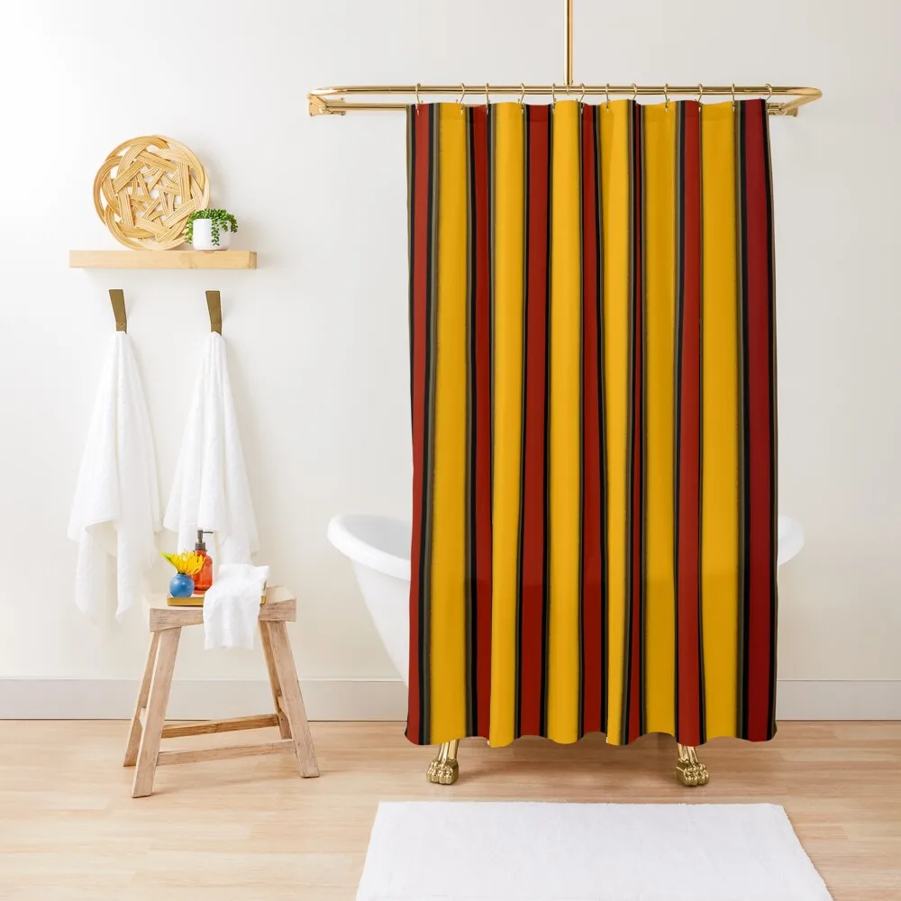 

Fairground red & yellow vertical stripes Shower Curtain Cover Modern Accessory Bathrooms Curtain