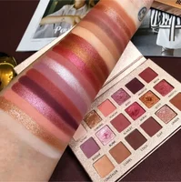 Beauty Glazed Perfixt 18 Color Eyeshadow Palette, Pearly Finish Earth Color Tone,Long Lasting Natural Blendable ,Gifts For Women 1