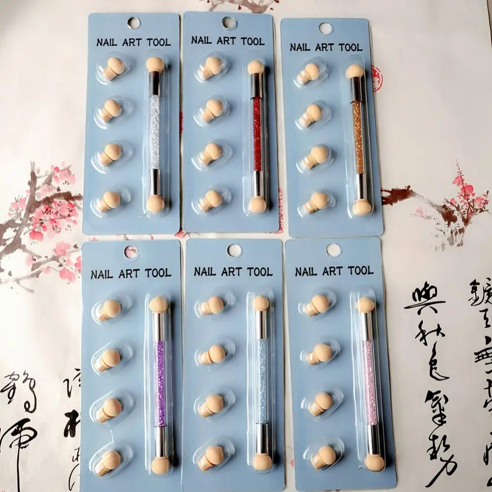 Ombre Nail Brush Set Gradient Sponges Nail Art Brushes Pen Acrylic Gel Glitter Powder Picking Dotting Tools Manicure #945-1 nail art pens nail art brushes nail art sponge nail brushes nail art tools gel nail tools