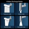 4 Mode Real Waterfall Kitchen Faucet Extension Adapter for Bathroom Basin Aucets Bubbler Nozzle Waterfall Sprayer Tap Fit Shower 4