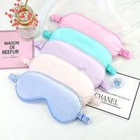 Silk Eye Patch Shading Sleep Mask Eyepatch Travel Relax Cover Eyeshade Health Sleeping Shield Help To Aid Blindfold Men Women 1
