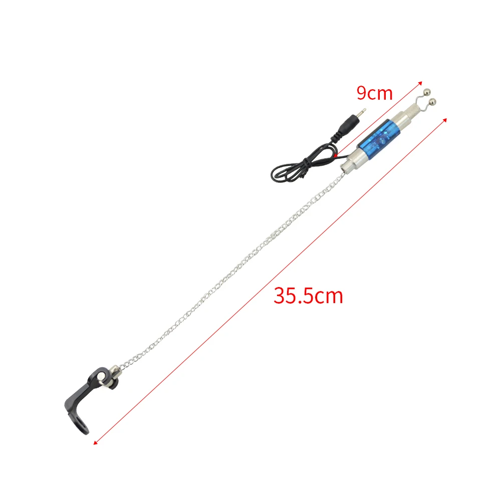 Indicateur LED swinger Hirisi B2008 - Alarme de touche pour pêche à la carpe avec accessoires