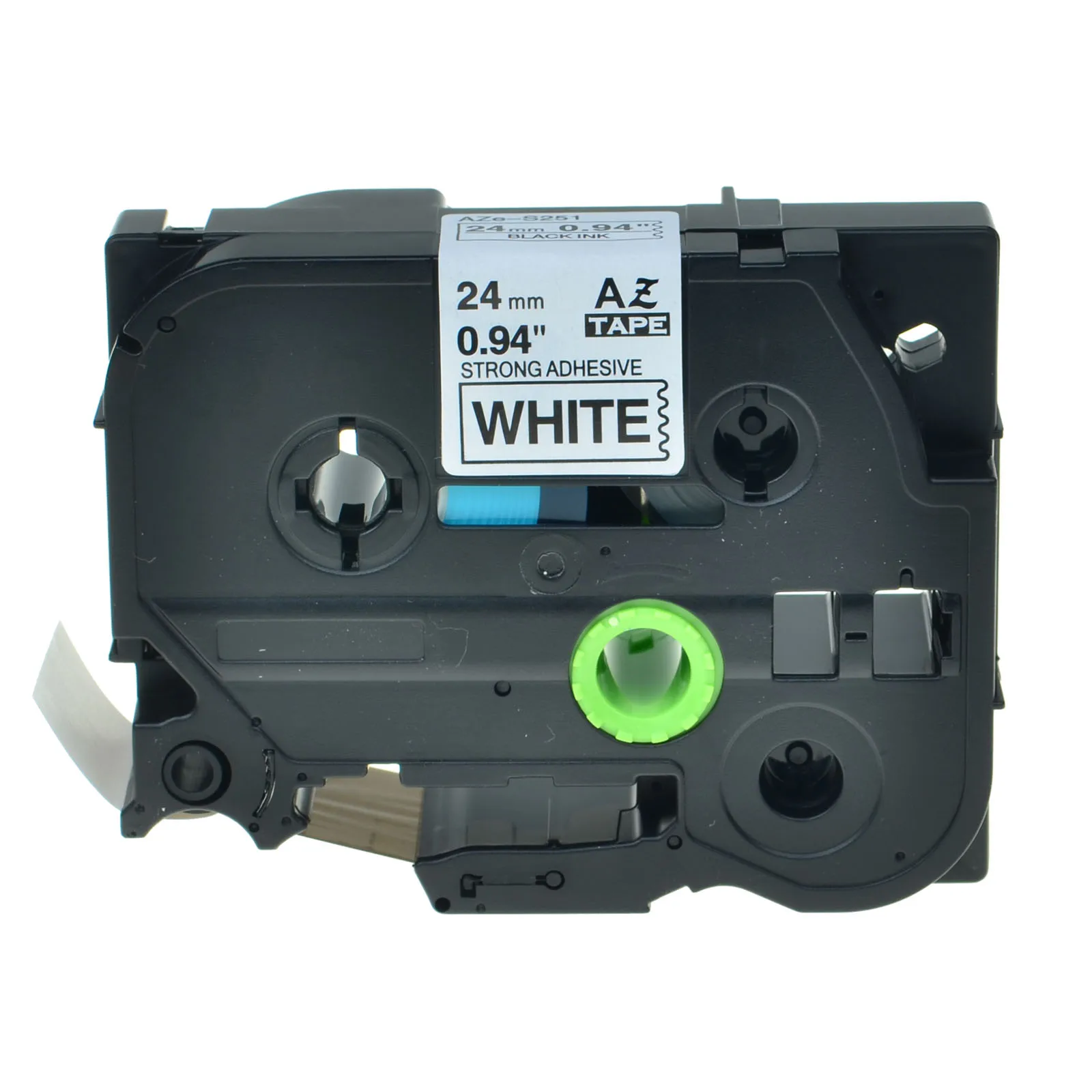 Fita Etiqueta Branca Compatível para Brother tz Tze 251 P-touch 24 mm Dropshipping & Atacado Pcs Preto na - Imagem 5