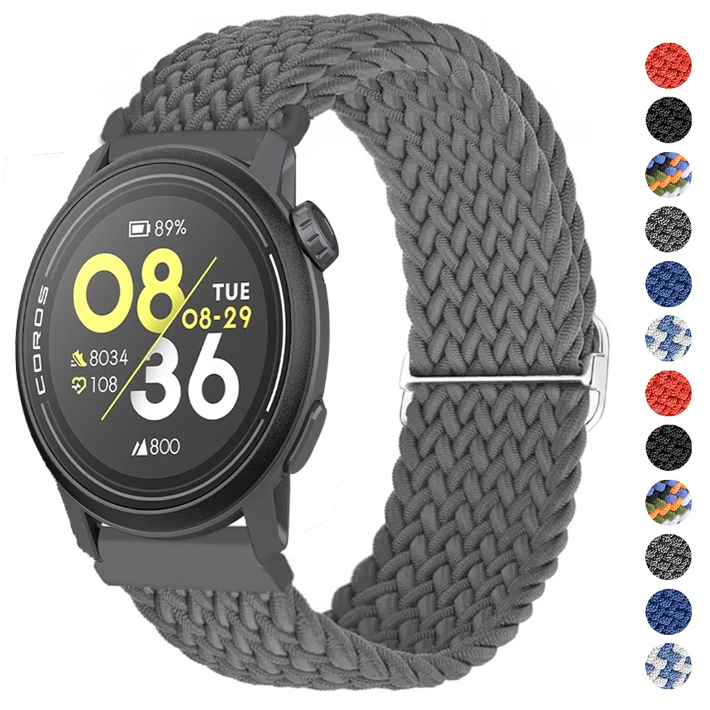 Nylon Sport Wristband Replacement Band – 22/20mm Watch Strap Bracelet