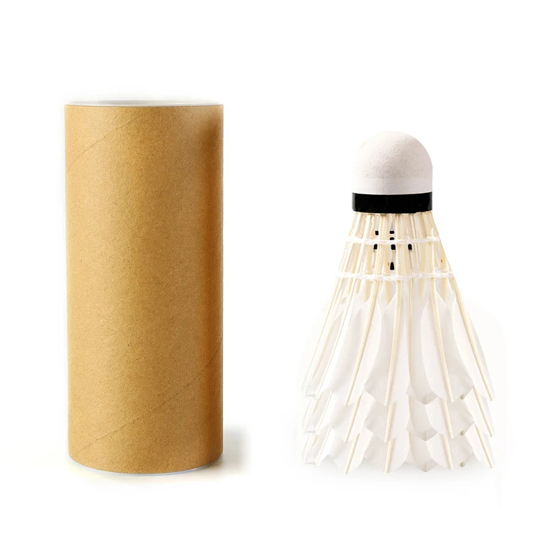 Description Picture 4 of item12Pcs Professional Badminton Balls White Goose Feather Shuttlecock Stable Training Sport Badminton Ball Sport Accessories