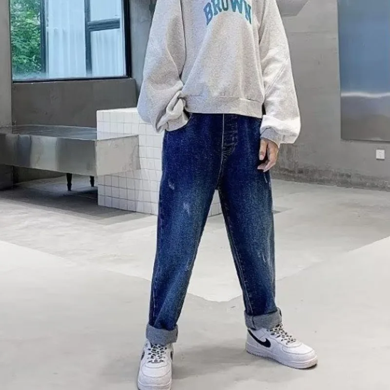 Big Boy Trousers Jeans For Boys 4 To 12 Years Kids Boy Child Summer Clothes Teenager kids pants boys jeans