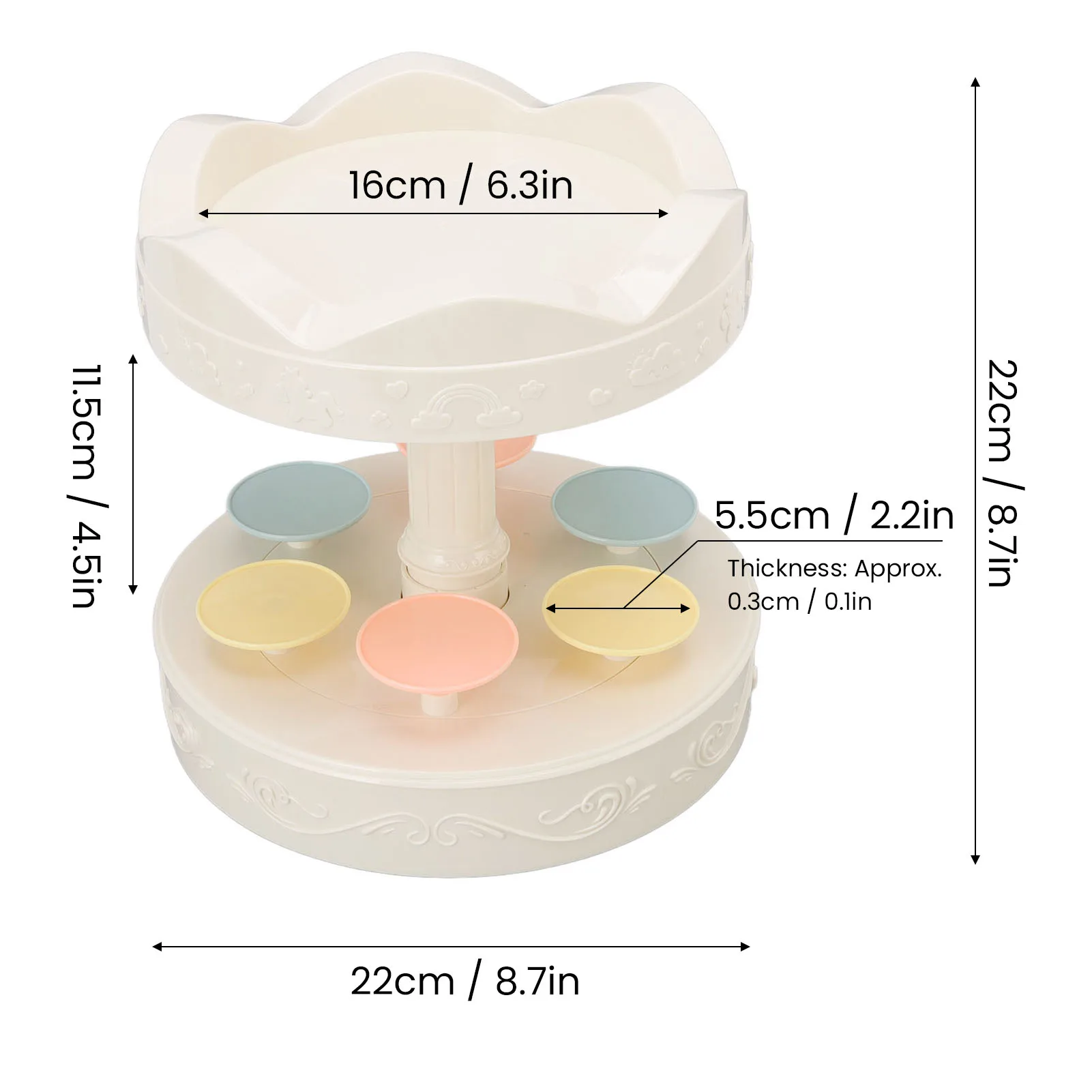 Dessert Stand Automatic Revolving Double Layer Dessert Display Stand Cupcake Display Plate Rotating Machine Kitchen Accessory cake stand,dessert stand