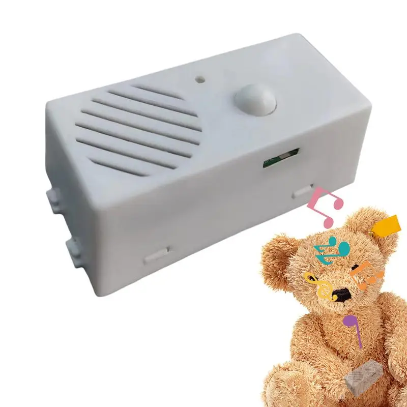 

Creative Button DIY recording box squeeze sounder repeatable plush doll toy horn music Sound Recording Module