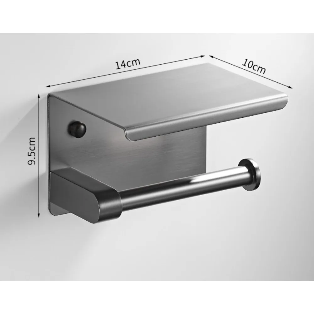 Toilet toilet carton stainless steel non-punching tissue holder tolet rack