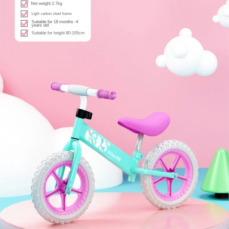Cooya Children's Balance Bike Non Pedal Bike 2-in-1 Sliding Scooter 2-3-6 Year Old Baby Children's Learning Walker New
