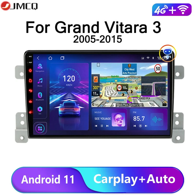 JMCQ Android 11 Car Radio For Suzuki Grand Vitara 3 2005-2012 20