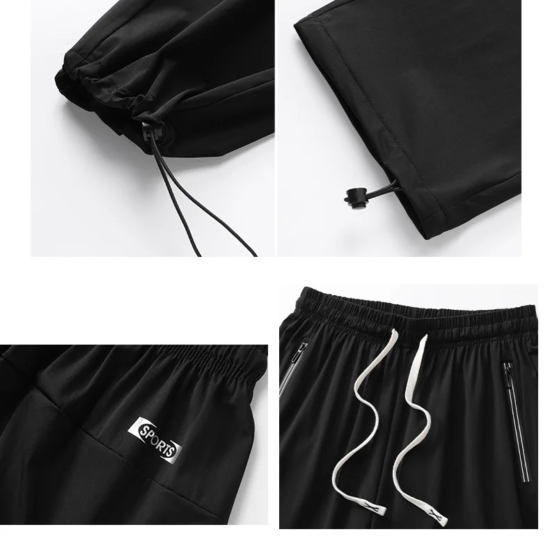 Tall Clothes Men's Pants Extra Long Length Summer Trouser Male Ice Silk Sport Inseam 36 190 Cm 120 115 Leg 110 120cm 115cm 105