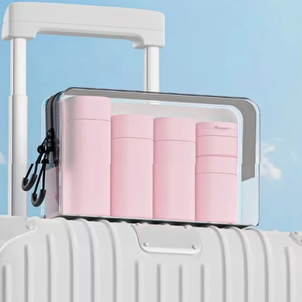 Compact Silicone Travel Bottle Set - Refillable Containers