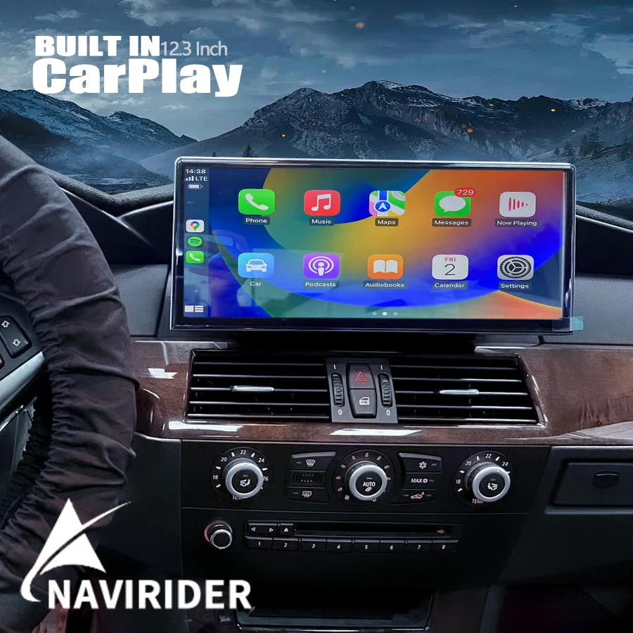 

2DIN Stereo Android 13 Screen Car Radio For BMW E60 E61 E63 E64 E90 E91 3/5 Series 2004-2010 2012 Carplay Bluetooth Video Player