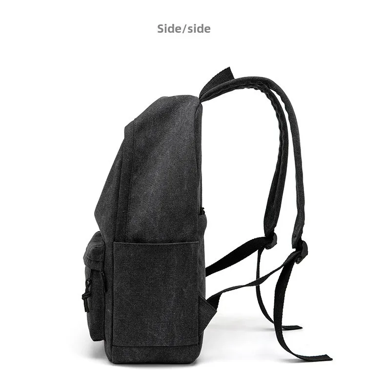 Fashionable Canvas Backpack For Men And Students Casual Style_voghion.com