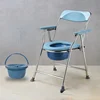 Stainless Steel Folding Toilet Chair  Robust Mobile Lavatory for Senior and Maternity Care, SimpleMaintenance Commode 3