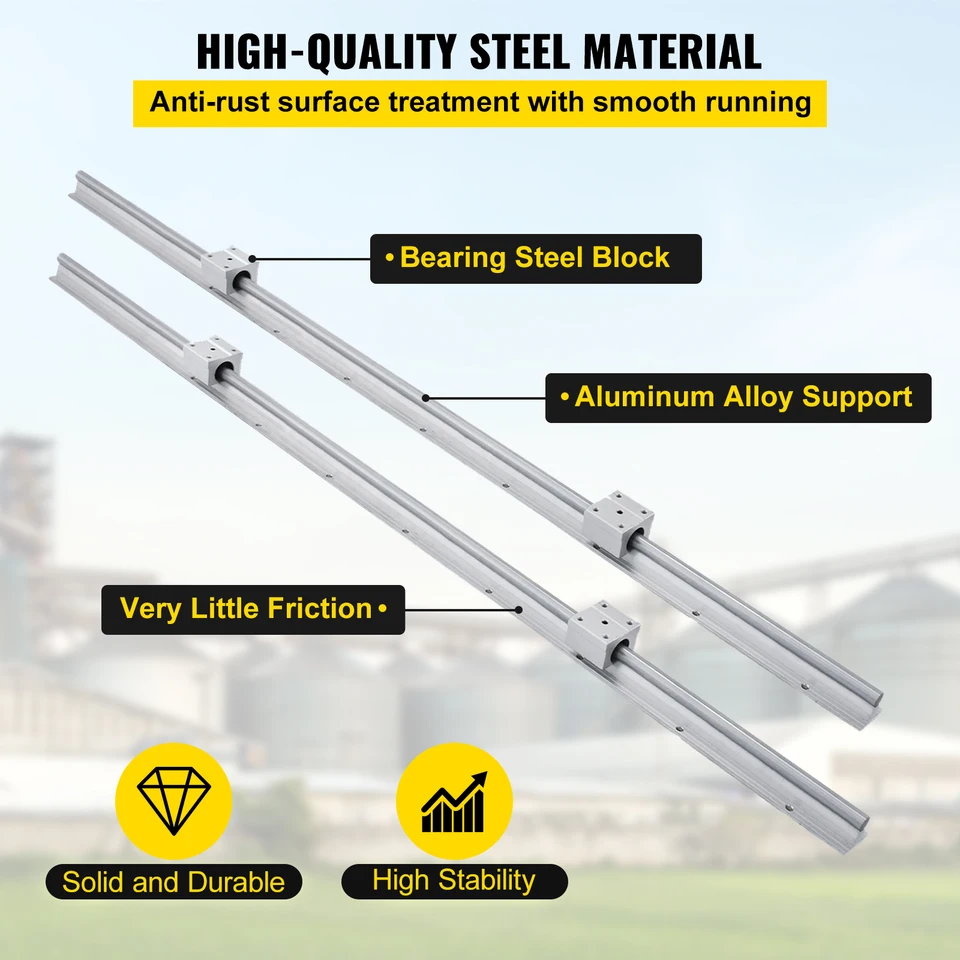 VEVOR 1000mm Linear Rail and Bearing Block Kits