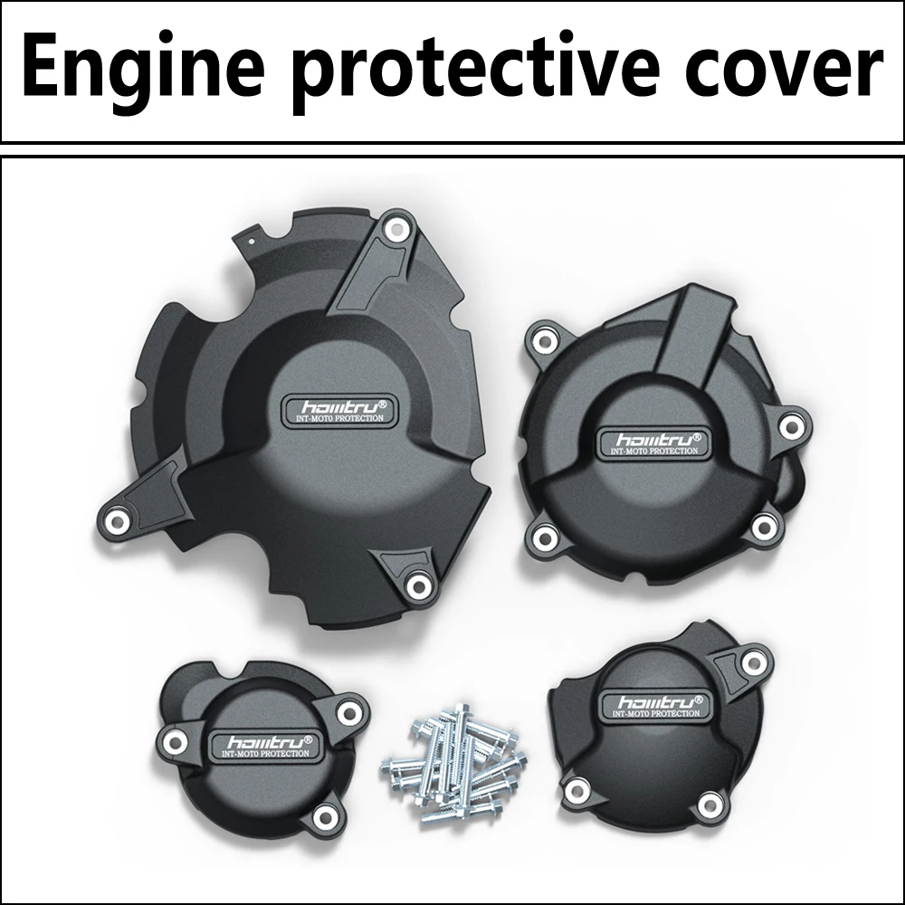 Protection Capot Moteur Moto Noir Mat Pour Suzuki GSX-S750 2017-2024 – Fibre De Verre Robuste – Cache Stator
