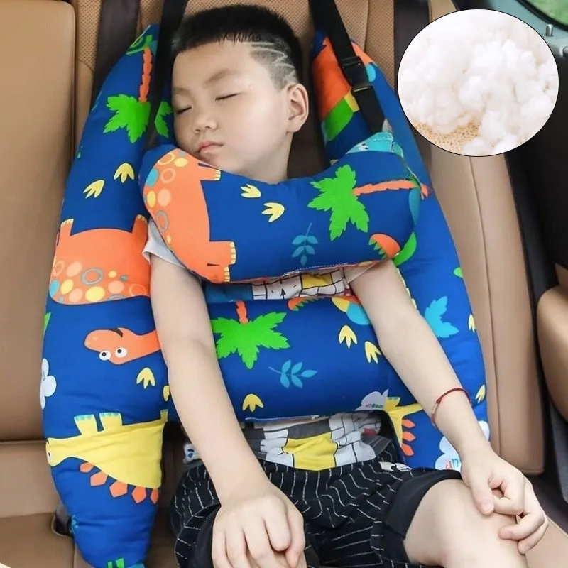 자동차 수면 안전 H형 여행 베개, 자동차 여행 머리 베개 지지대, 어린이 및 성인 쿠션, 자동차 좌석 안전 목 베개