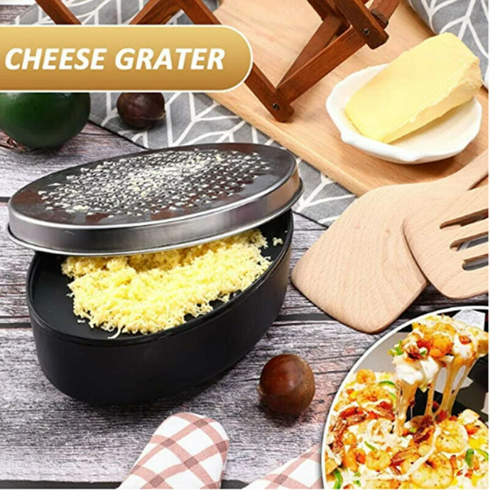 Stainless Steel Cheese Grater Container Store Two-Sided Fruit Vegetable Slicer Tool Manual Home Kitchen Accessories Gadget vegetable slicer