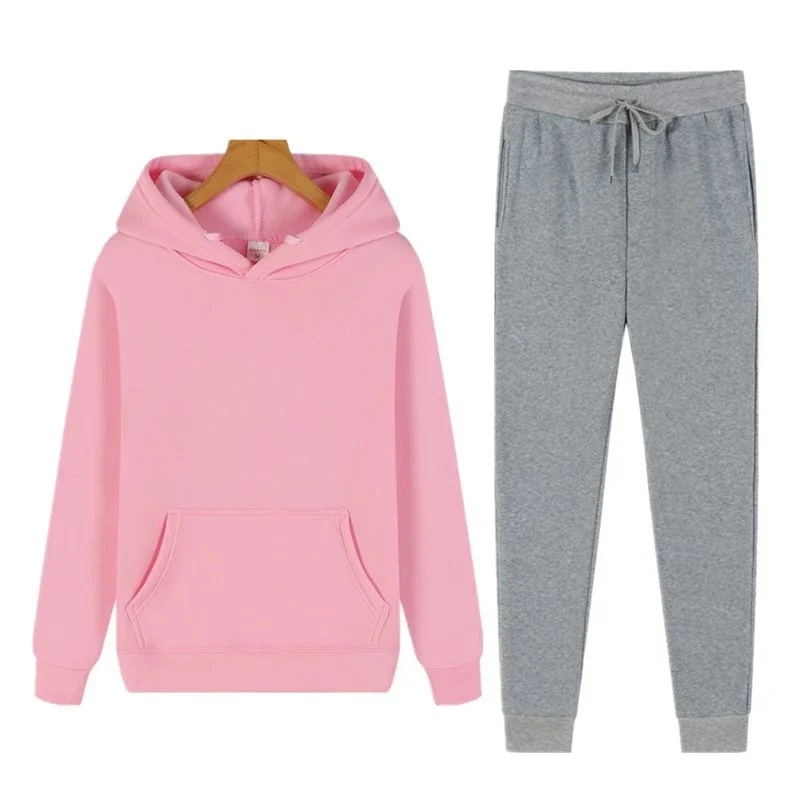 

Women's Sets Hoodies+Pants Autumn Hooded Sweatshirt Sweatpants Fashion Slim Fit women Set Hoodie Pant Hip Hop Pullover Hoody