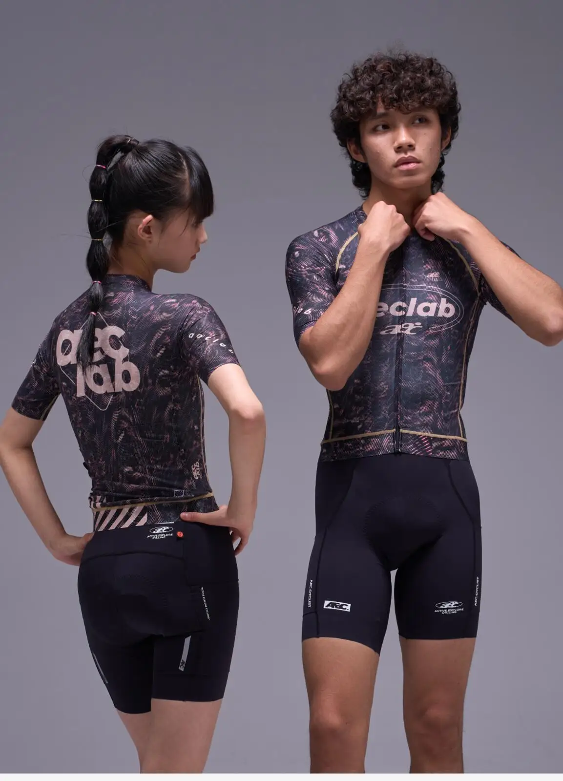 AEC Radtrikot Sommer Kurzarm Fahrradoberteil 2026 Neu Rennrad MTB Kleidung Hochelastisch YKK Reißverschluss hinten 3 Taschen – Detail 14