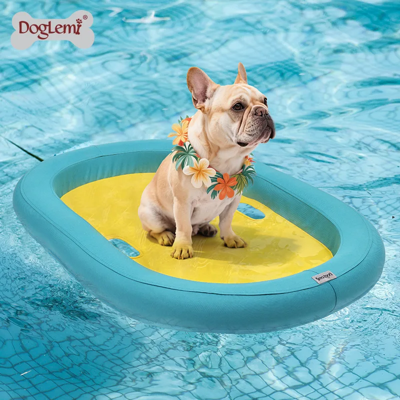 DogLemi Dog Floating Row Boat Pet Water Floating Mat Bite