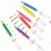 12Pcs Liquid Novelty Syringe Highlighter Stationery Cute Syringe highlighter Office Supplies Child Gift 2