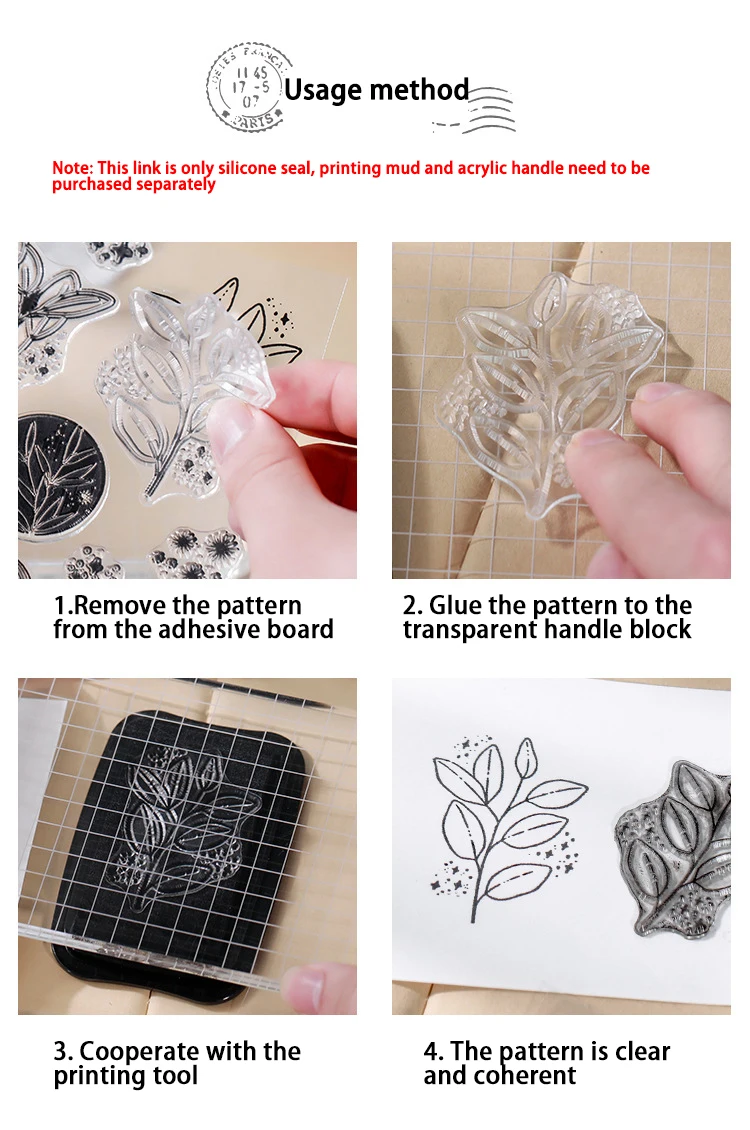 Прозрачный силиконовый штамп для скрапбукинга | AliExpress