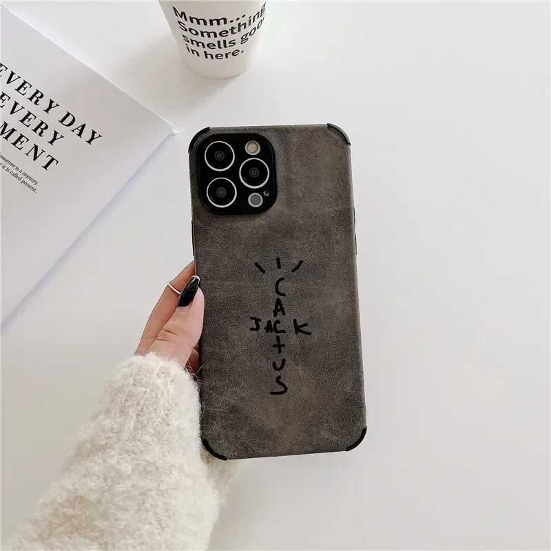 Luxury Suede Silicone Leather Phone Case - Soft Cover
