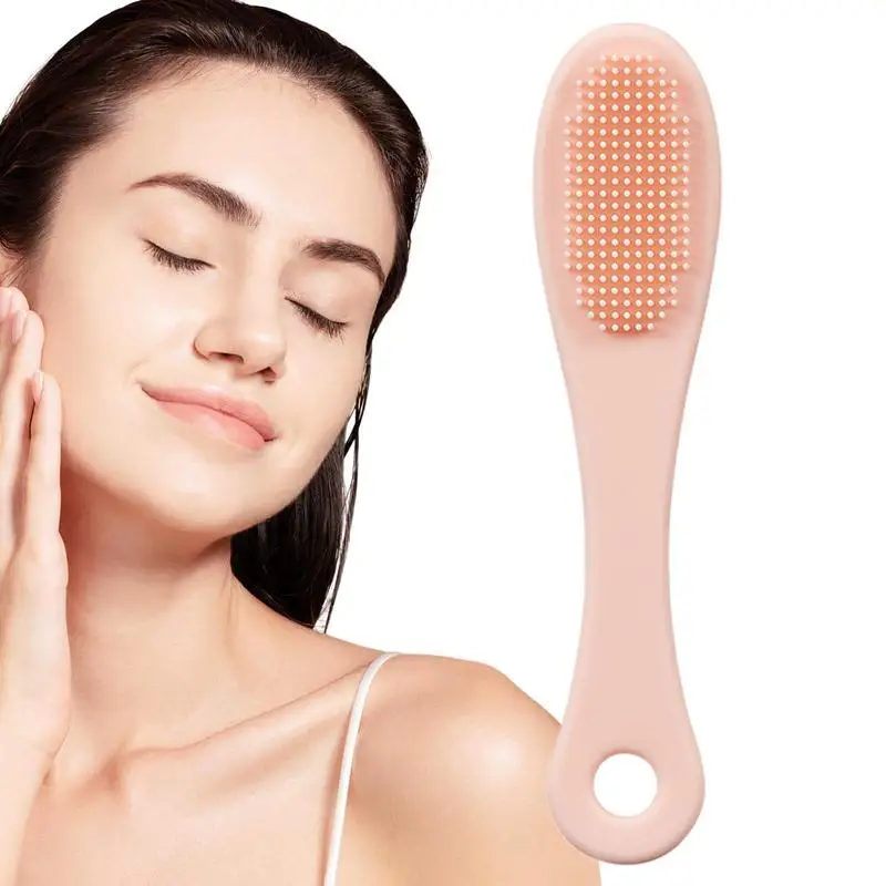 

Facial Cleansing Brush Handheld Gentle Face Cleansing Brush With Finger Cover Skin Friendly Face Wash Brush For Home Space