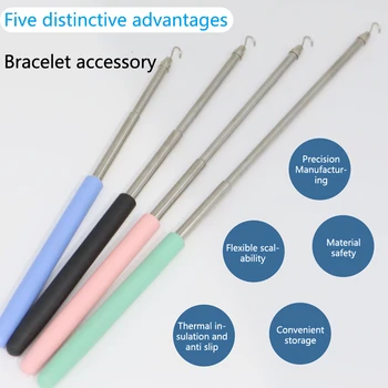 Braccialetto chiusura strumento aiutante bracciali gioielli indossando strumenti braccialetto fissaggio aiutante pinza Clip Donning rapido