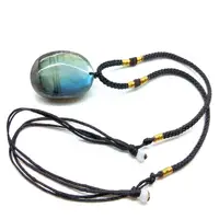 Natural Irregular Labradorite Pendant Necklaces Random Energy Stone Women Menwire Wrapped Pendant Lucky Necklace Moonstone 1