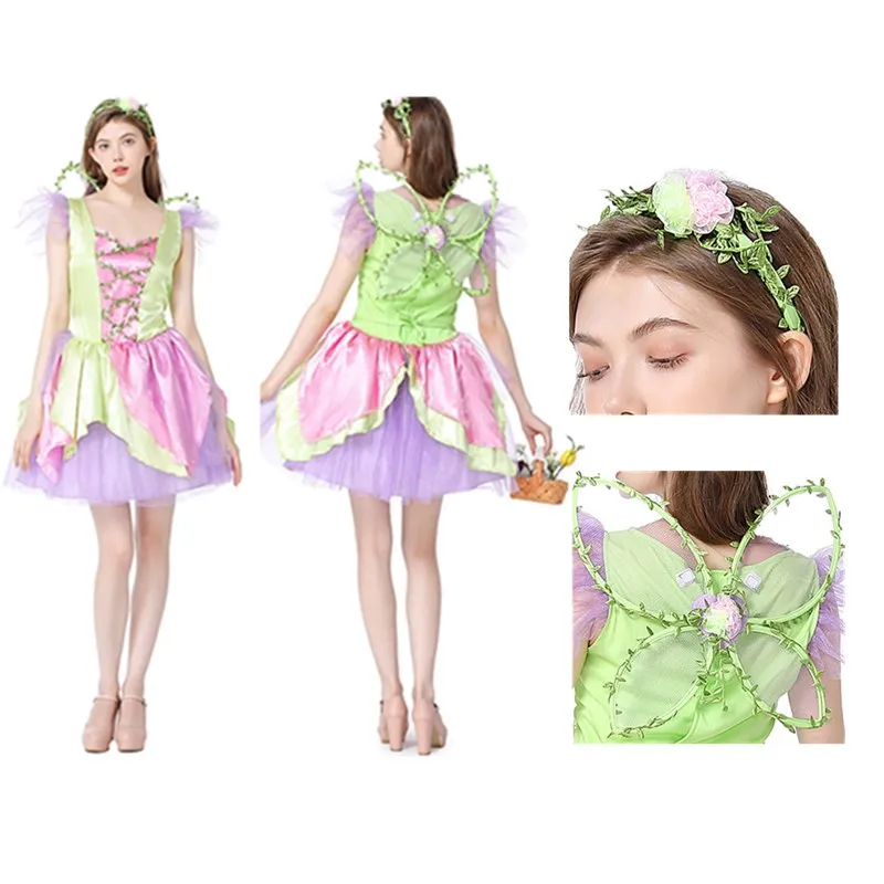 

Женский костюм-эльф в виде цветов