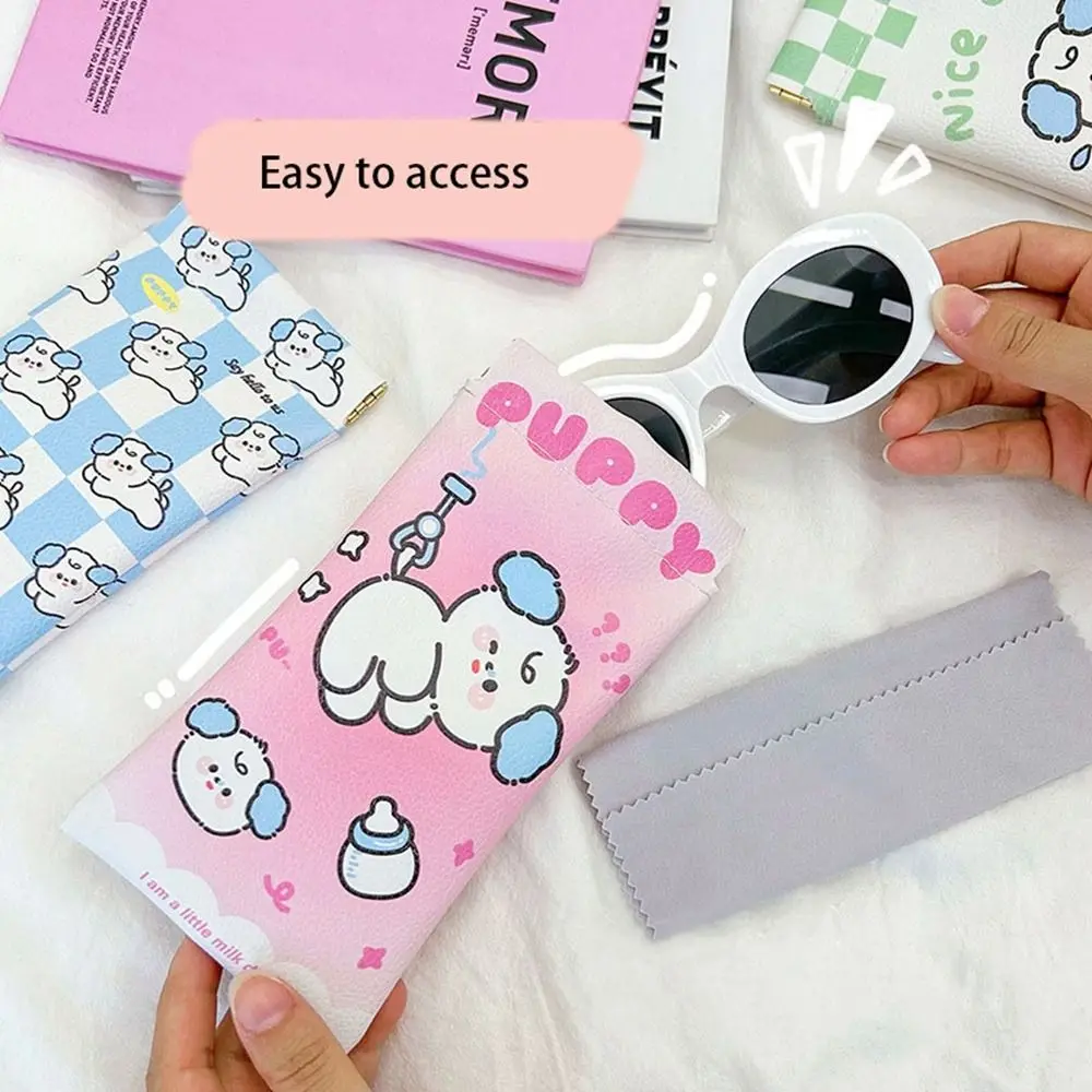 

Glasses Protective Cove PU Leather Automatic Closed Sunglasses Pouch Eyewear Protector Case Eyewear Bag Glasses Case