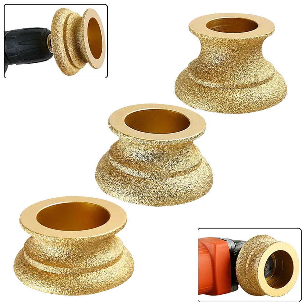 Vacuum Brazed Diamond Grinding Wheel Edge Profile Abrasive For Marble Granite Disc Carbide Metal Tungsten Steel Milling Cutter