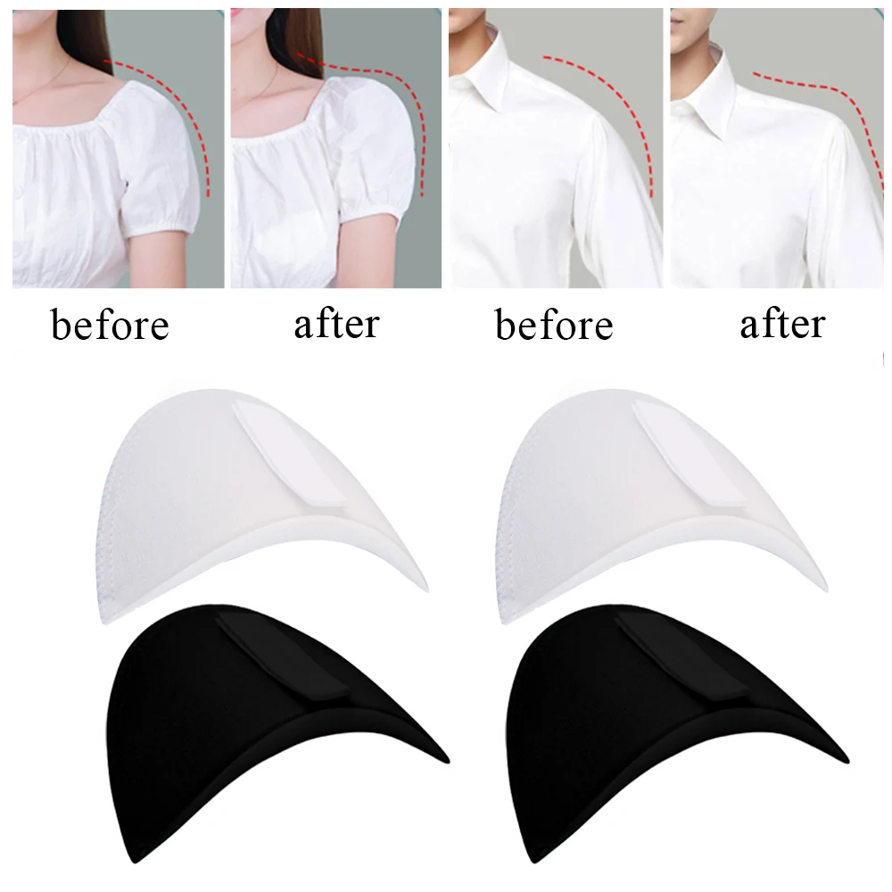 Foam Sponge Shoulder Pads Soft Shoulder Pad For Blazer Jacket Clothing Women Men Reusable Garment Accessories