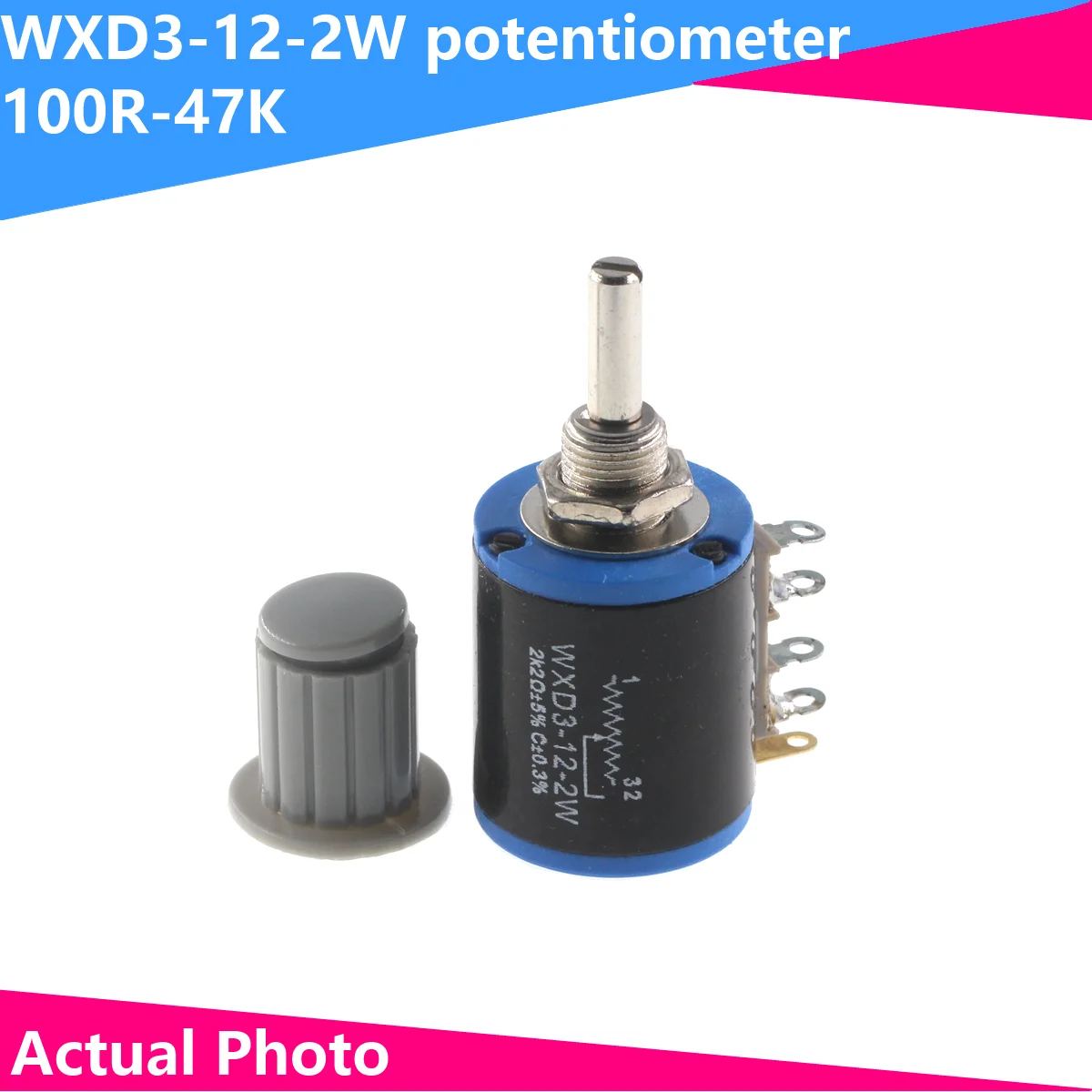 1pcs-Short-Type-WXD3-12-2W-Five-Turn-high-density-sets-precision ...
