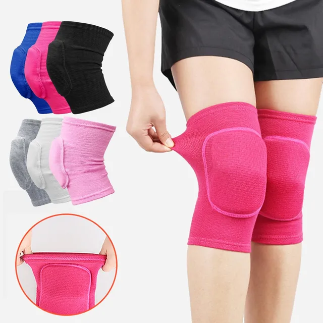 2pcs Sports Compression Knee Pads Elastic Knee Protector Thickened Sponge Knee Brace Support for Dancing Workout Training 6
