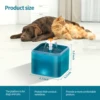 2/3L Cat Water Fountain Auto Recirculate Filter Large Capacity Filtring Cat Water Drinker USB Electric Mute Cats Water Dispenser 4